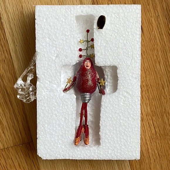 Dept 56 Christmas Krinkles Lightbulb Girl by Patience Brewster - Picture 2 of 3